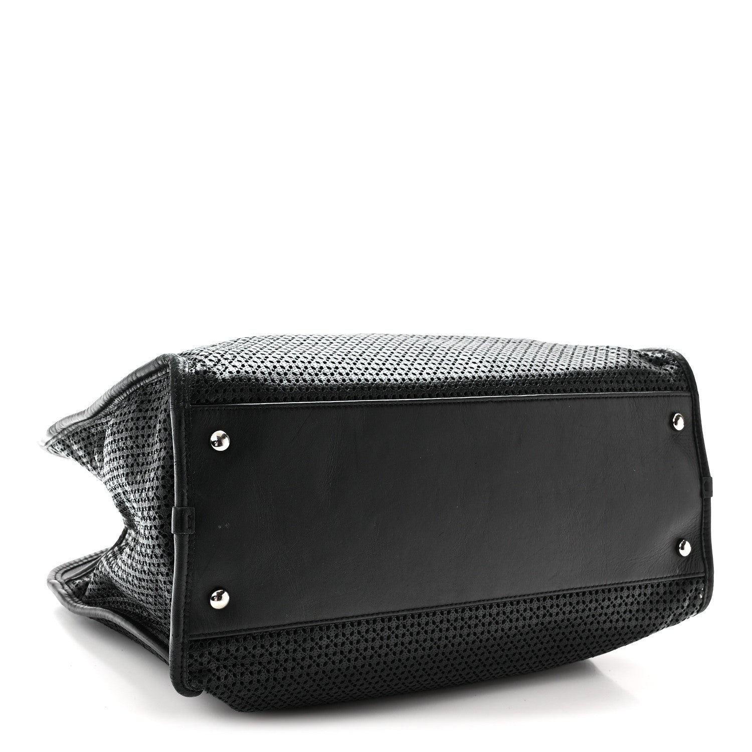 Chanel Calfskin Perforated Up In The Air Tote Black 4 of 10
