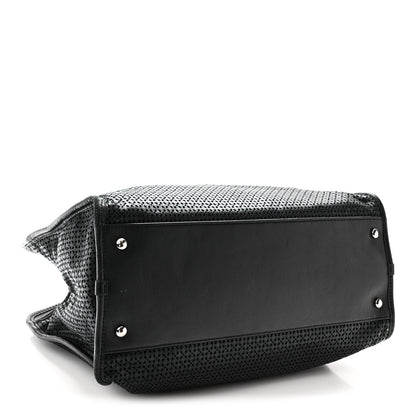 Chanel Calfskin Perforated Up In The Air Tote Black 4 of 10