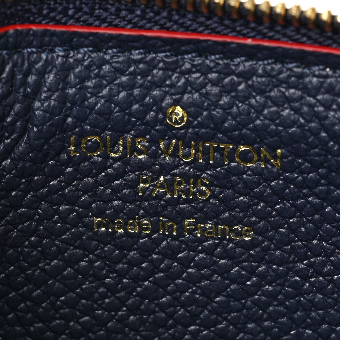Empreinte Recto Verso Card Holder Marine Rouge