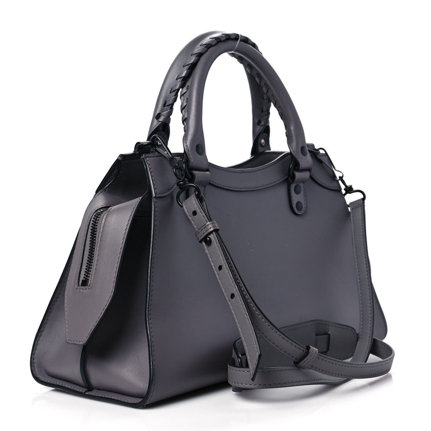 Smooth Calfskin Neo Classic Black Hardware S City Dark Grey