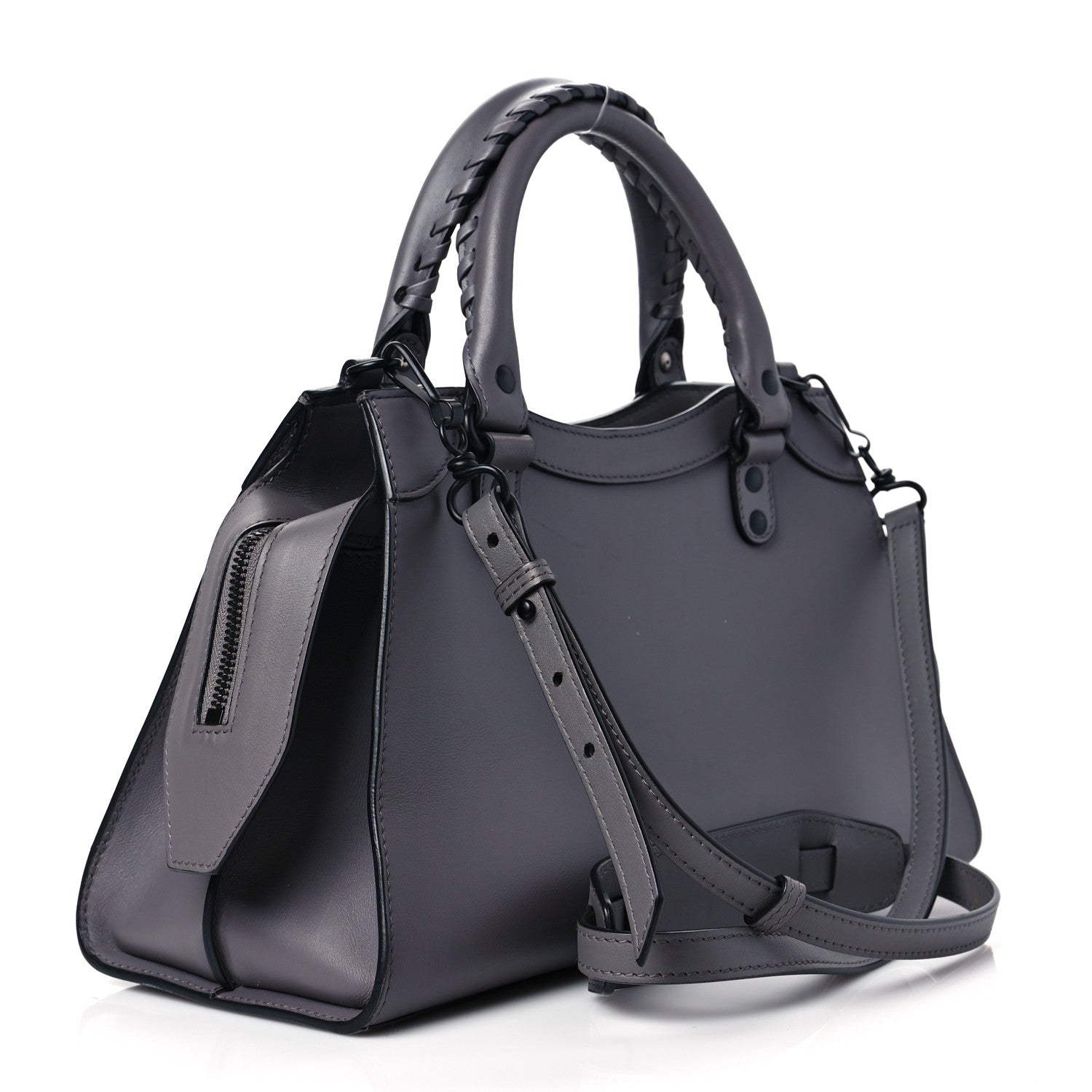 Balenciaga Smooth Calfskin Neo Classic Black Hardware S City Dark Grey 2 of 5