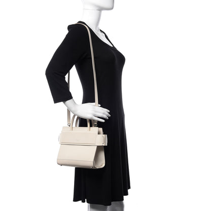 Givenchy Grained Calfskin Mini Horizon Satchel Off White 2 of 13
