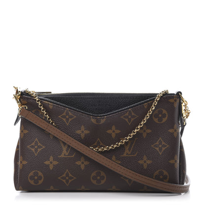 Louis Vuitton Monogram Pallas Clutch Black 1 of 12