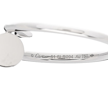 Cartier 18K White Gold Small Juste Un Clou Ring 51 5.75 4 of 5