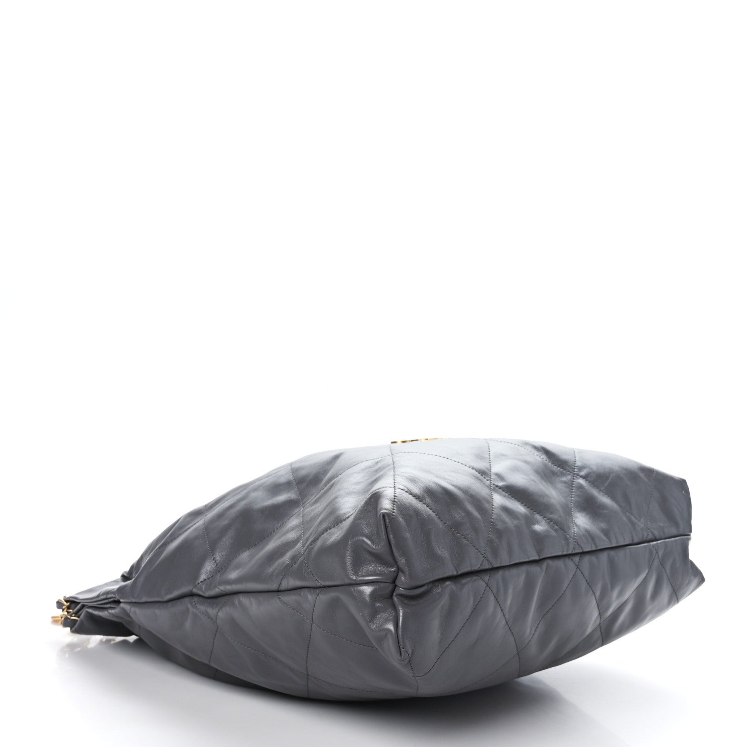 Chanel Shiny Calfskin Quilted Large Chanel 22 Grey 5 of 10