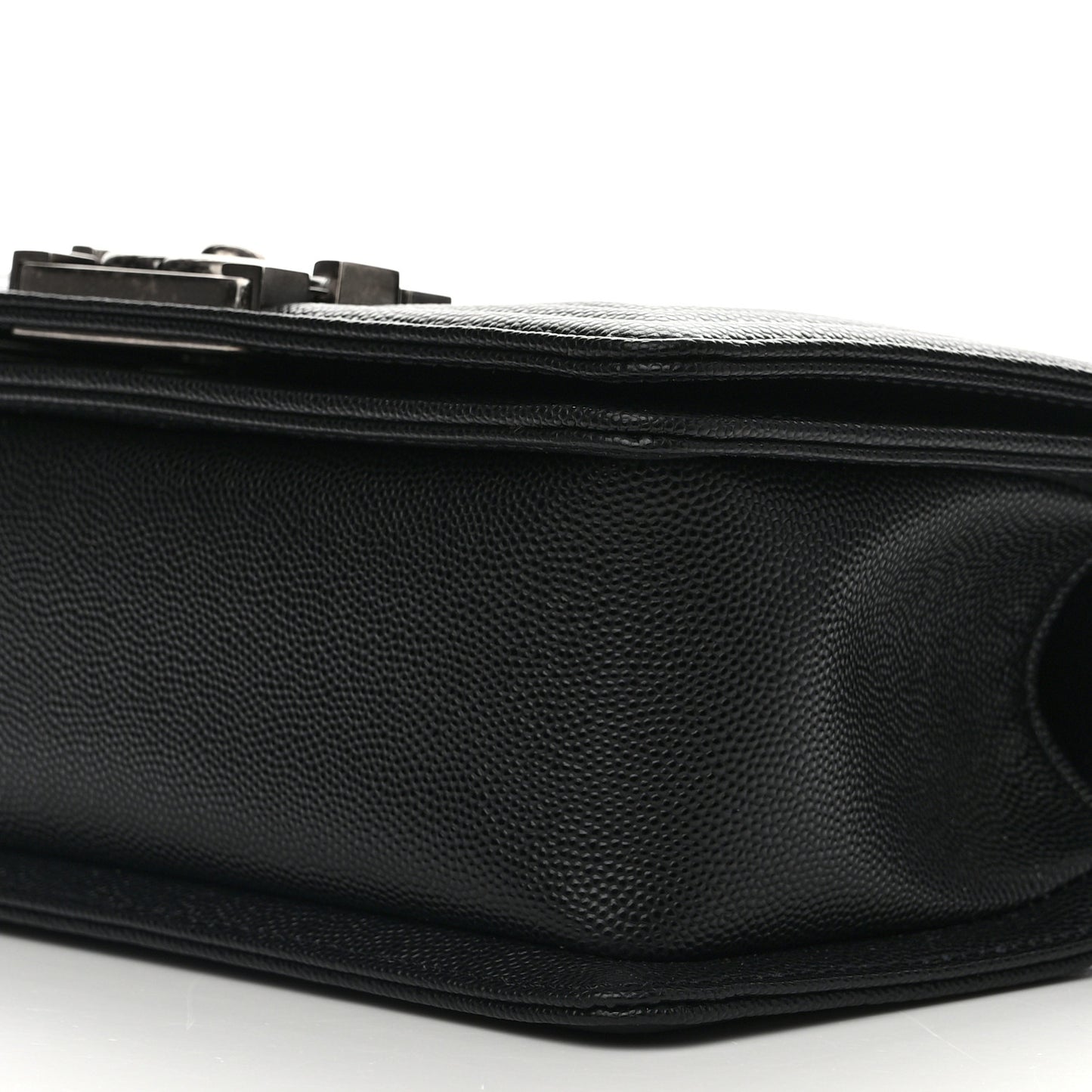 Caviar Quilted Small Boy Flap Black