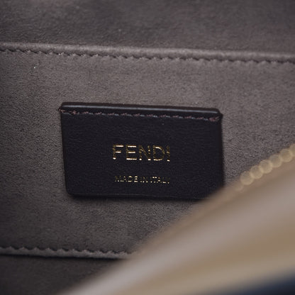 Fendi Vitello Century Velvet F is Fendi FF Multicolor Bi-Color Camera Case Fango Black Multicolor 6 of 7