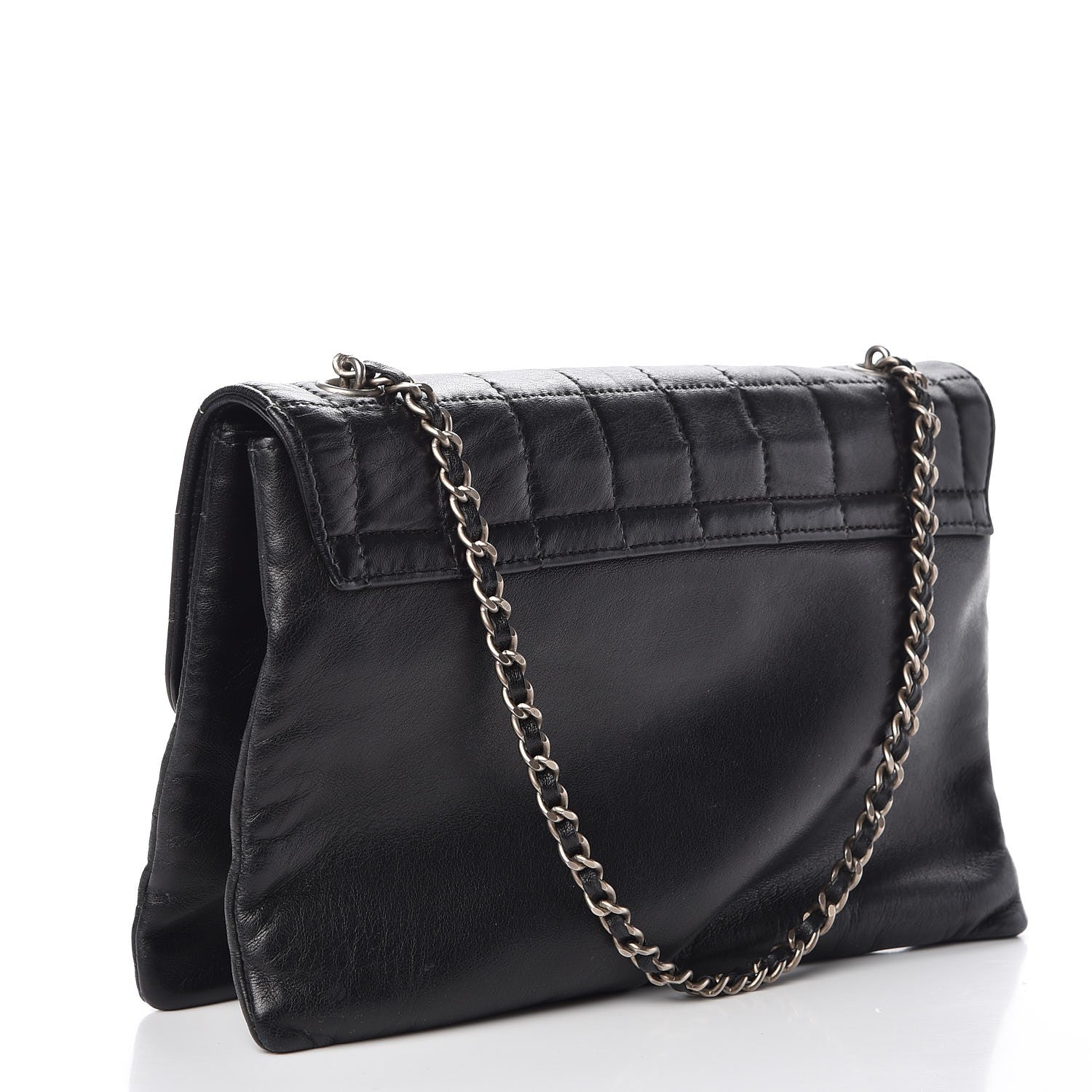 Chanel Lambskin Chocolate Bar Mademoiselle Flap Black 3 of 11