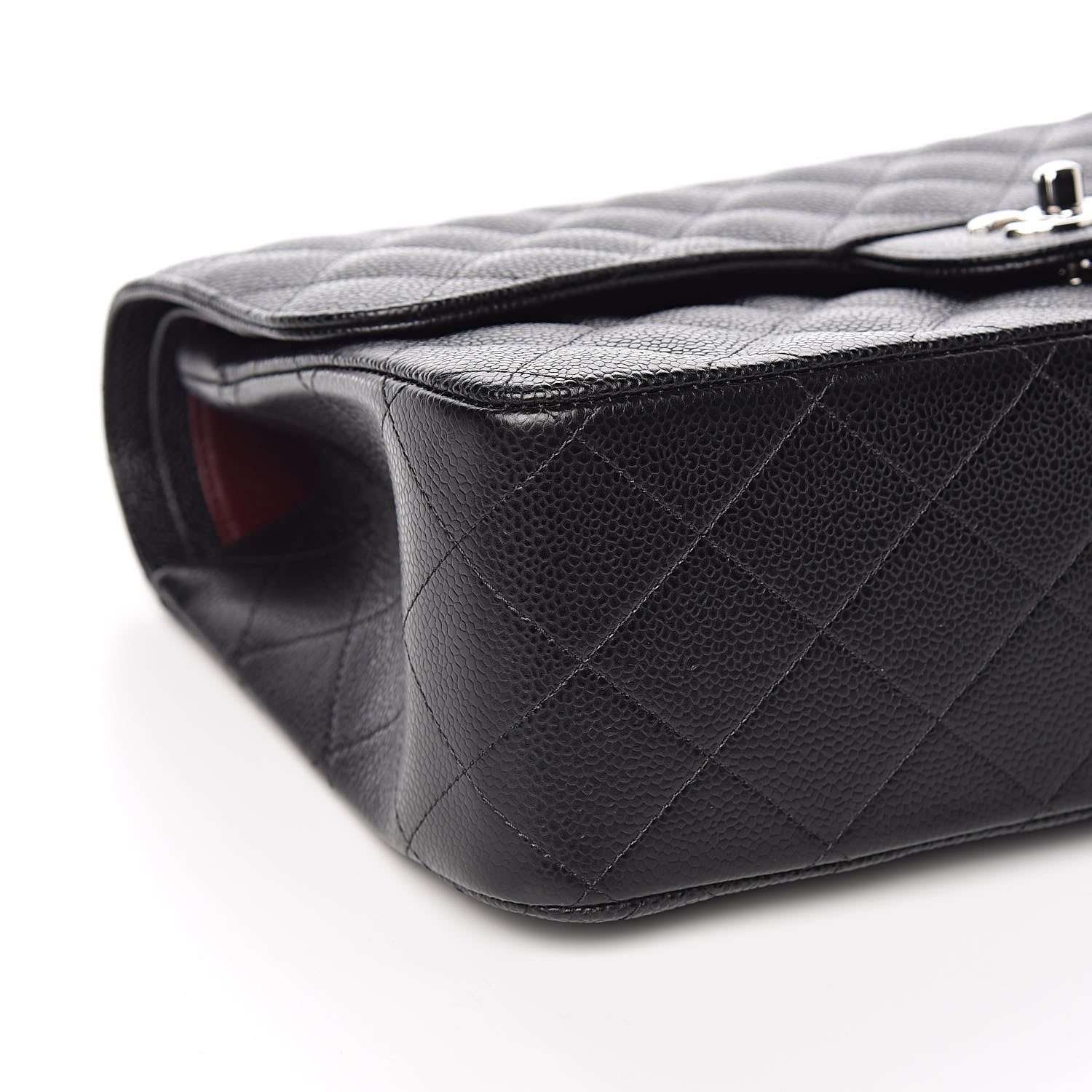 Chanel Caviar Quilted Jumbo Double Flap Black 8 of 11