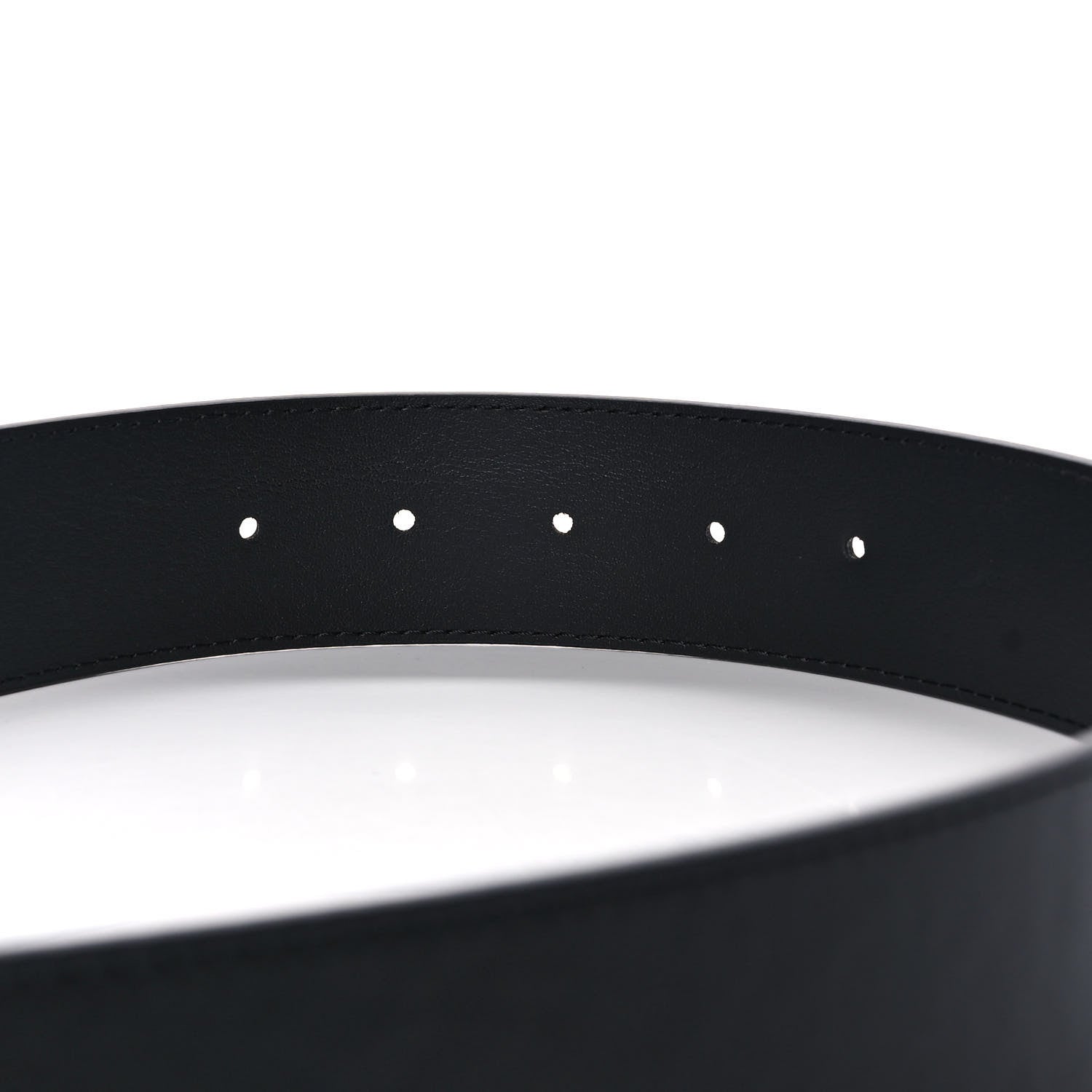 Louis Vuitton Calfskin 40mm LV Initiales Flags Belt 90 36 Black 6 of 7