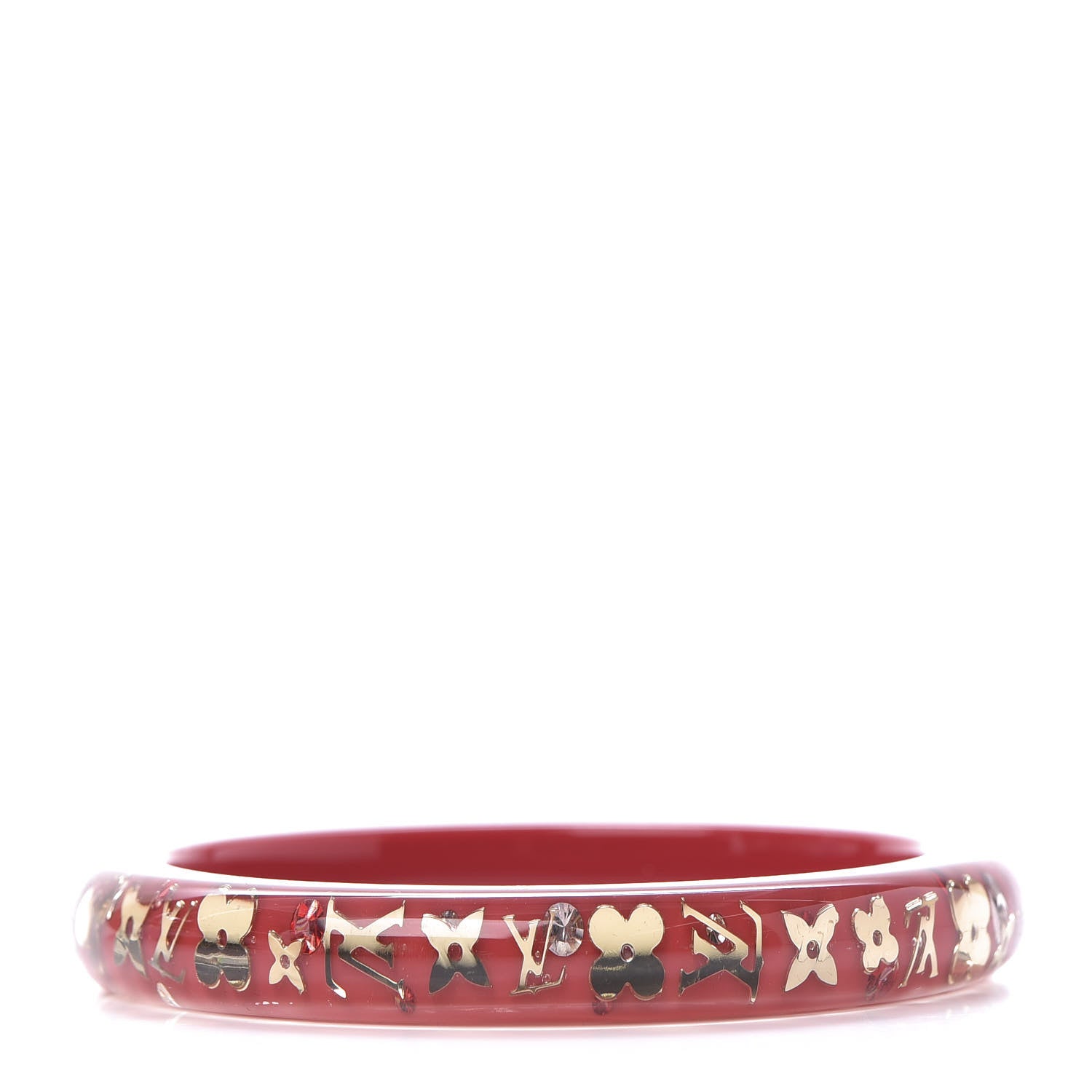 Louis Vuitton Resin Swarovski TPM Inclusion Bracelet Medium Pomme D'Amour 1 of 3