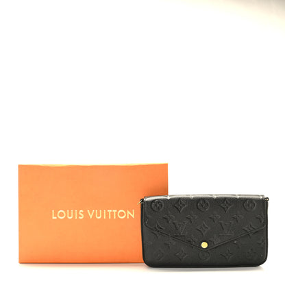 Louis Vuitton Empreinte Pochette Felicie Chain Wallet Black 10 of 10