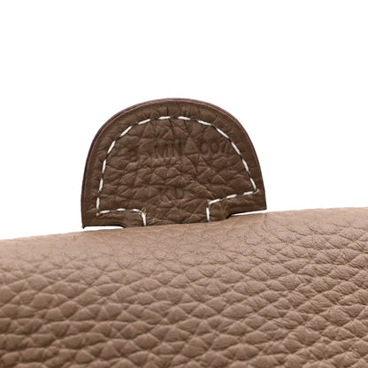 Hermes Taurillon Clemence Evelyne III PM Etoupe 7 of 12