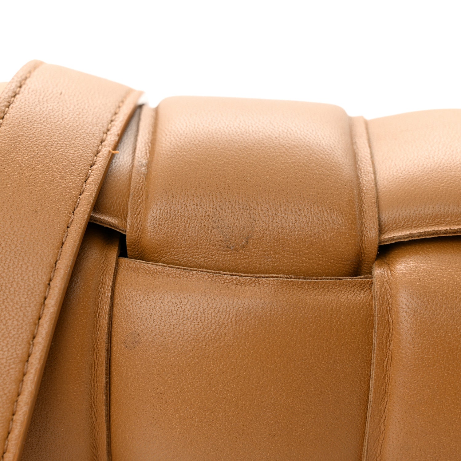 Bottega Veneta BOTTEGA VENETA Nappa Maxi Intreccio Padded Cassette Crossbody Bag Caramel 13 of 15
