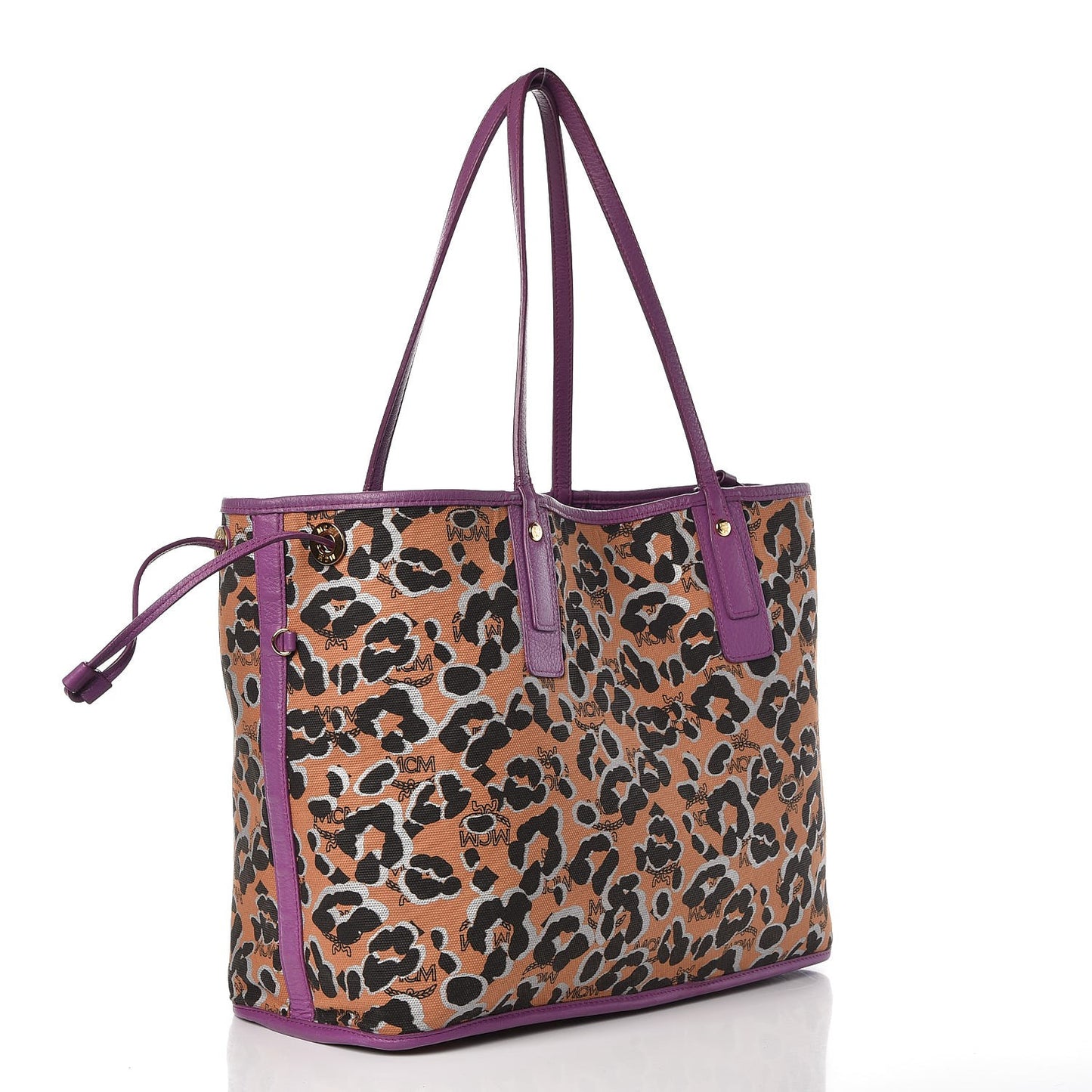 Visetos Medium Project Reversible Shopper Tote Purple