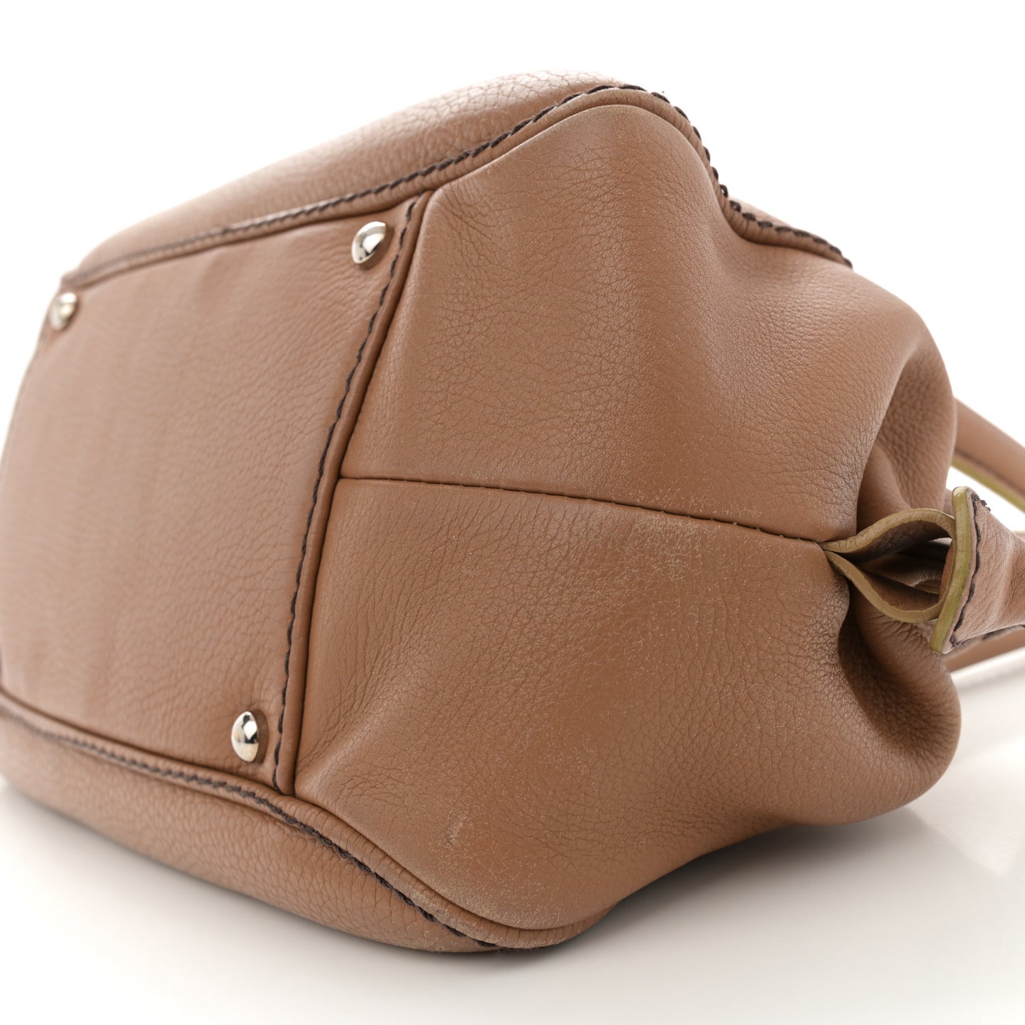 Calfskin Tassel Bowler Light Brown