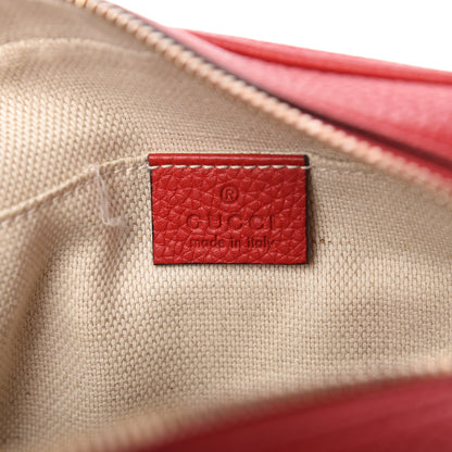 Gucci Pebbled Calfskin Small Soho Disco Bag Tabasco Red 8 of 11