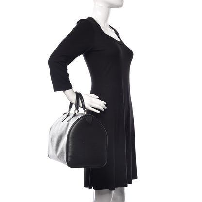 Louis Vuitton Epi Speedy 35 Black 2 of 11