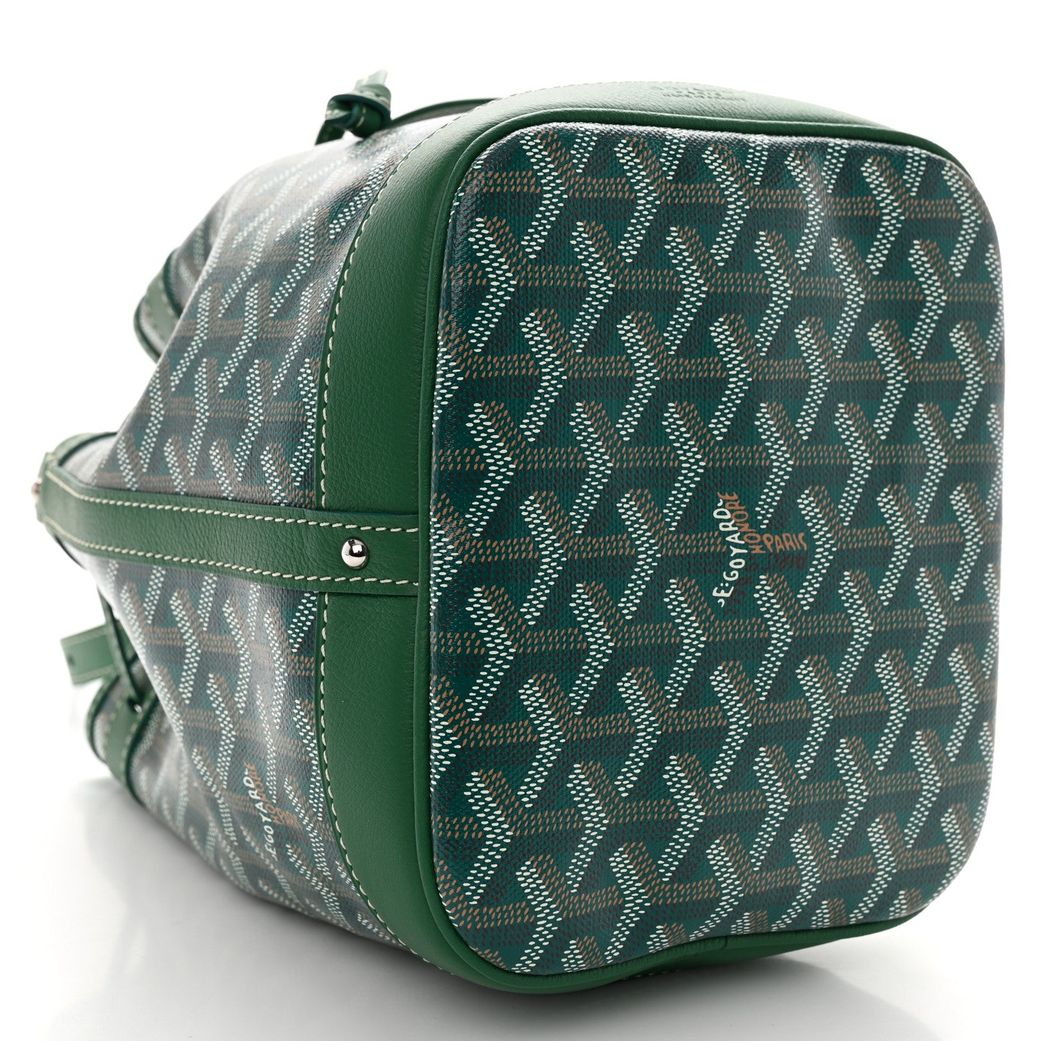 Goyard Goyardine Petit Flot Bucket Bag PM Green 4 of 9