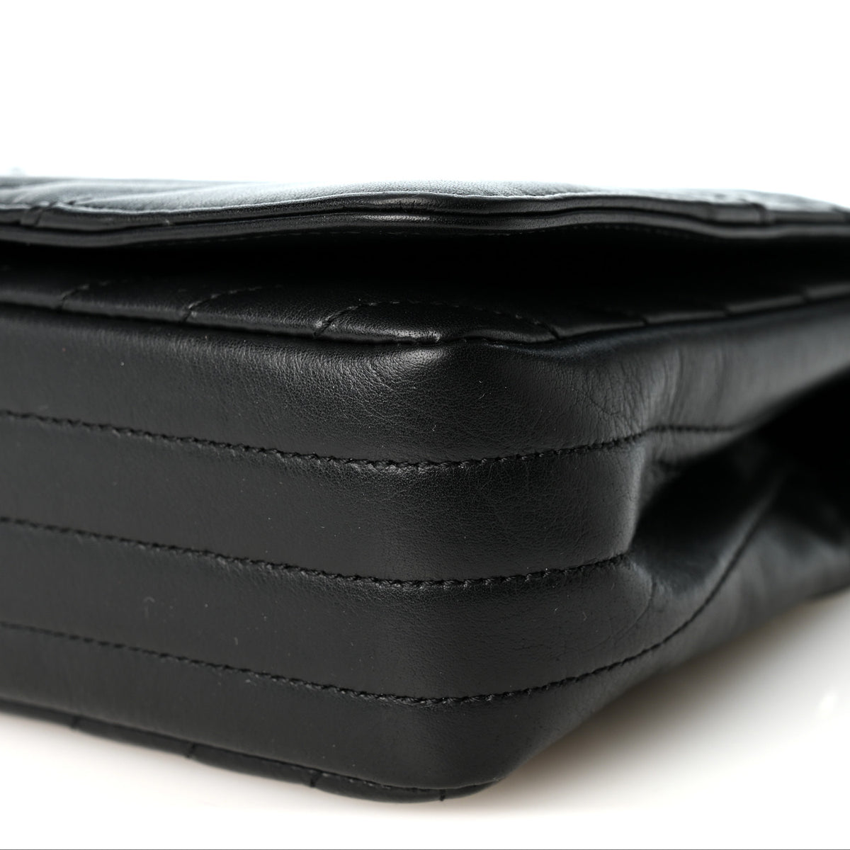 Chanel Calfskin Chevron Quilted Small Statement Flap Black 10 of 10