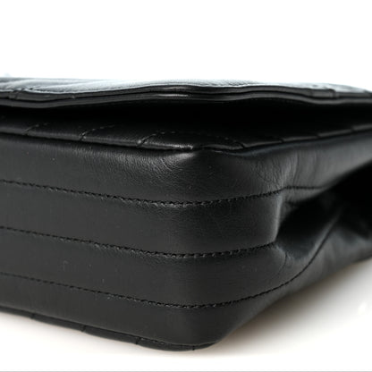 Chanel Calfskin Chevron Quilted Small Statement Flap Black 10 of 10