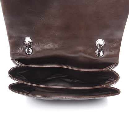 Chanel Lambskin Quilted Large 3 Flap Brown 5 of 16