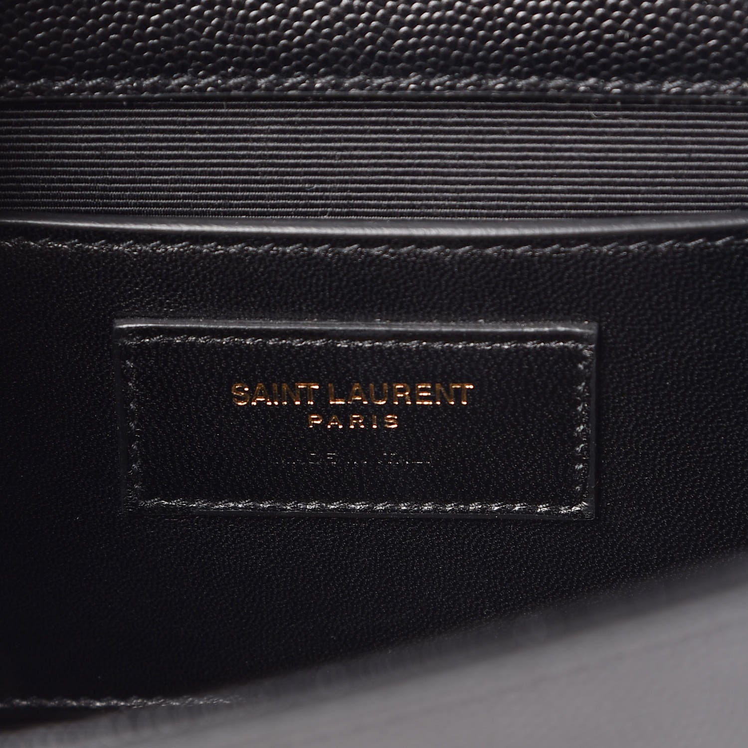 Saint Laurent Grain De Poudre Medium Classic Monogram Kate Satchel Black 7 of 9