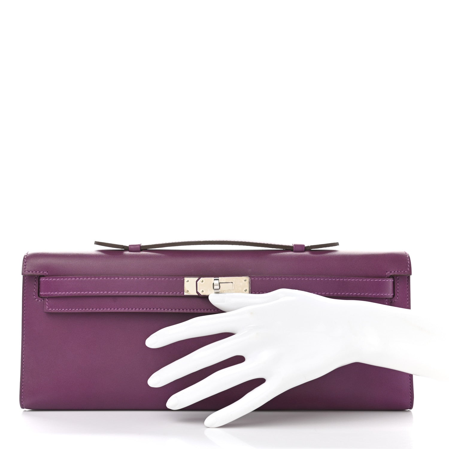 Hermes Swift Kelly Cut Clutch Pochette Anemone 2 of 8