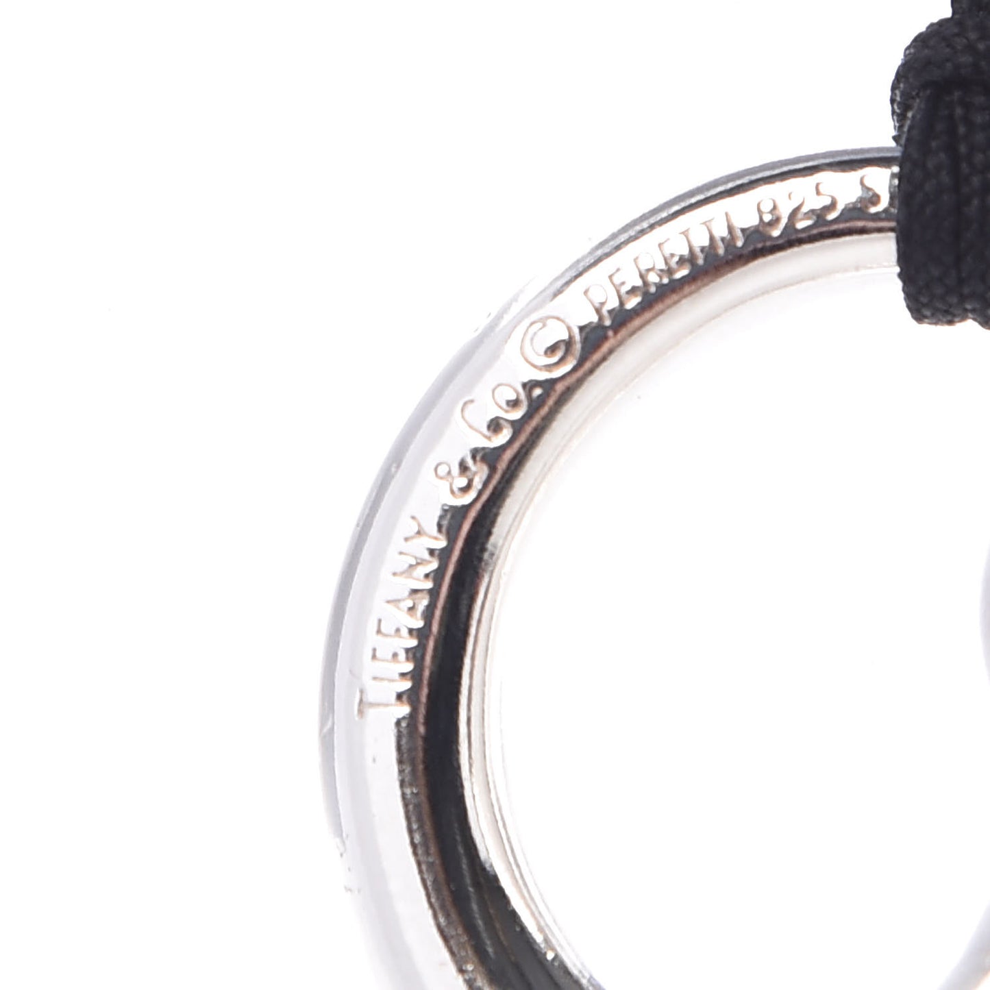 Sterling Silver Large Elsa Peretti Eternal Circle Cord Necklace