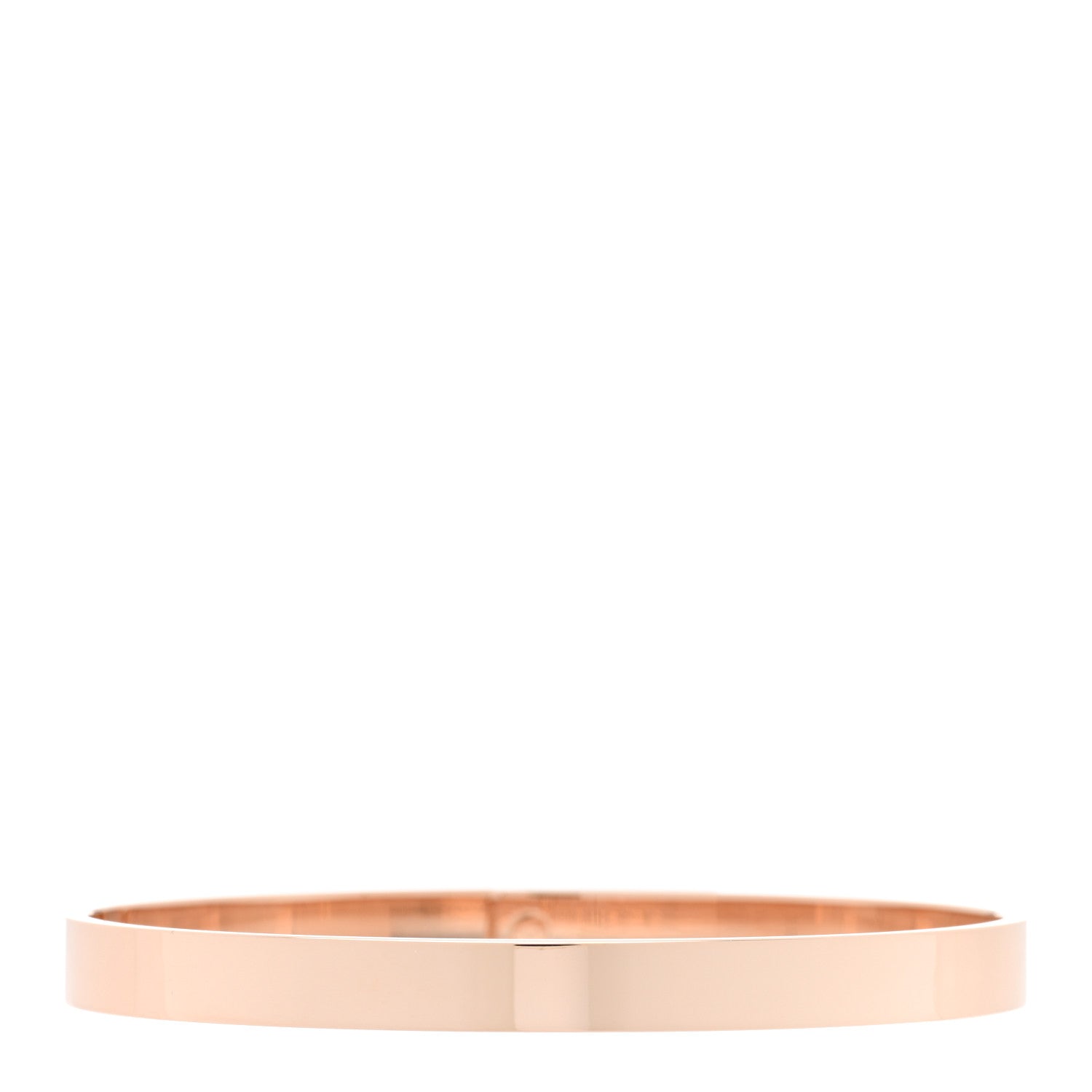 Hermes 18K Rose Gold Diamond PM Kelly Pave Bracelet ST 2 of 3