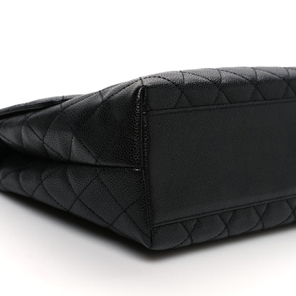 Chanel Caviar Quilted Jumbo Kelly Flap Black 9 of 10