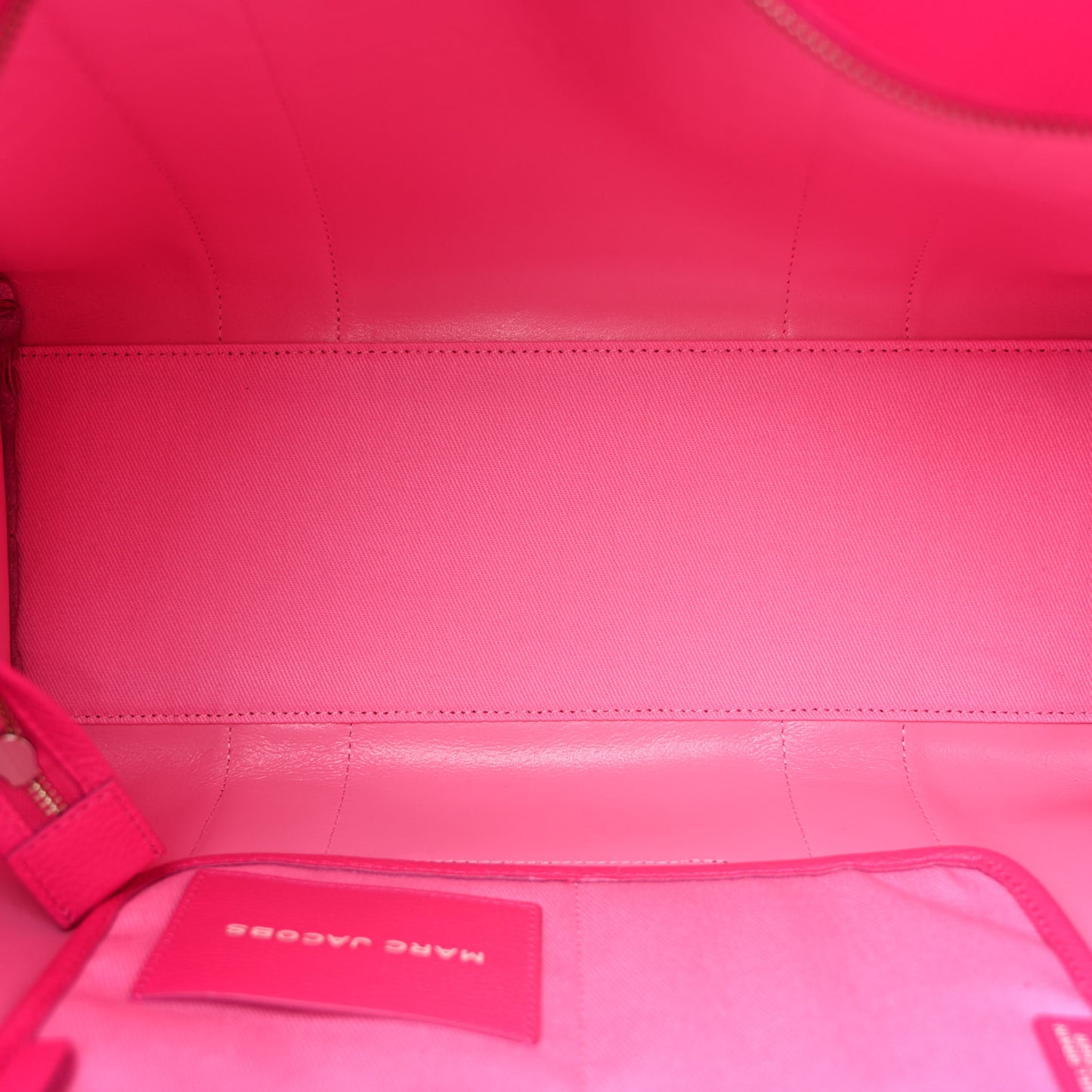 Grained Calfskin Large The Tote Bag Hot Pink