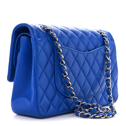 Chanel Lambskin Quilted Medium Double Flap Royal Blue 3 of 11