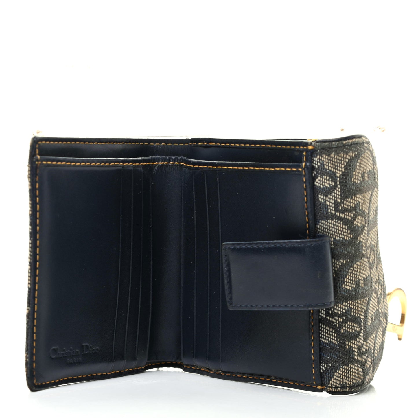 Monogram Compact Saddle Wallet Blue