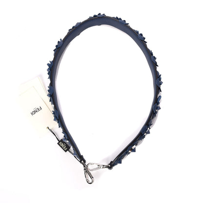Fendi Vitello Dolce Flowerland Studded Strap You Blue 4 of 4