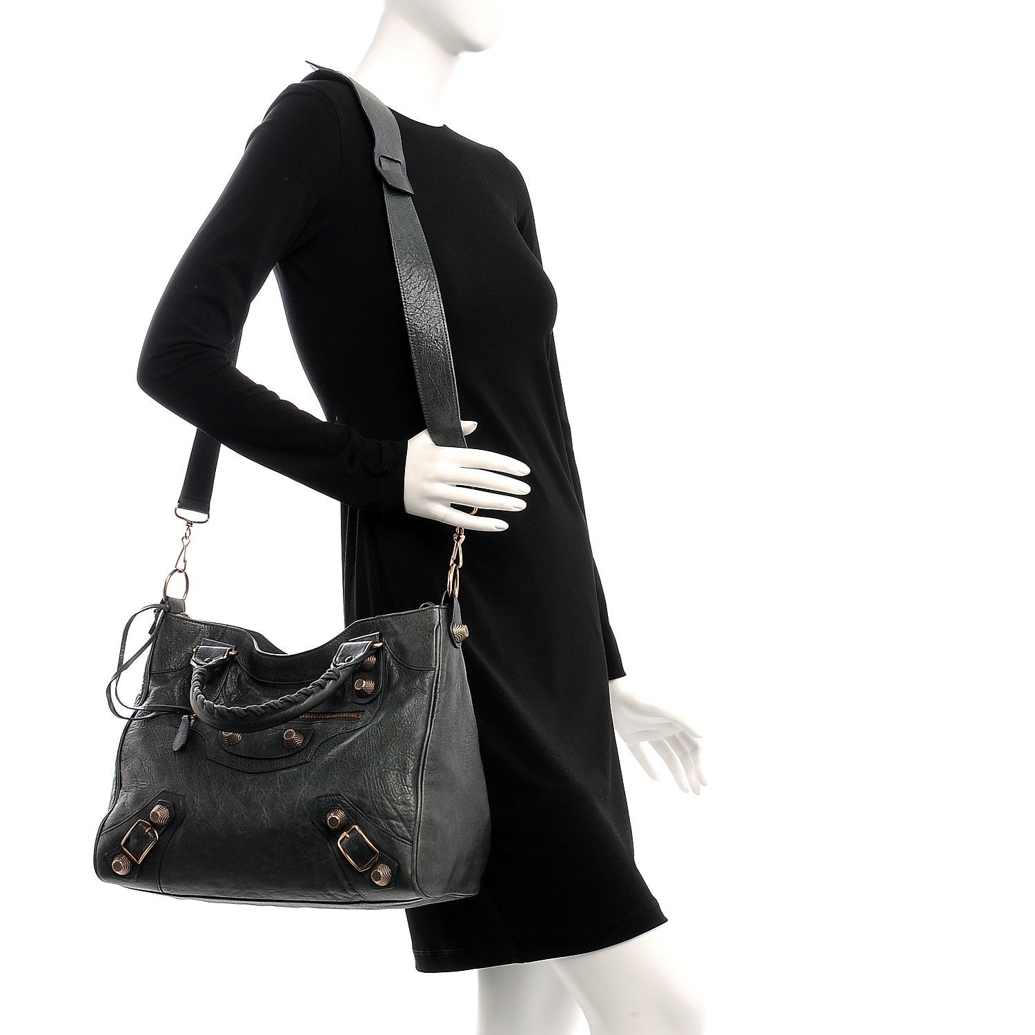 Balenciaga Agneau Giant 21 Rose Gold Hardware Velo Anthracite 2 of 9