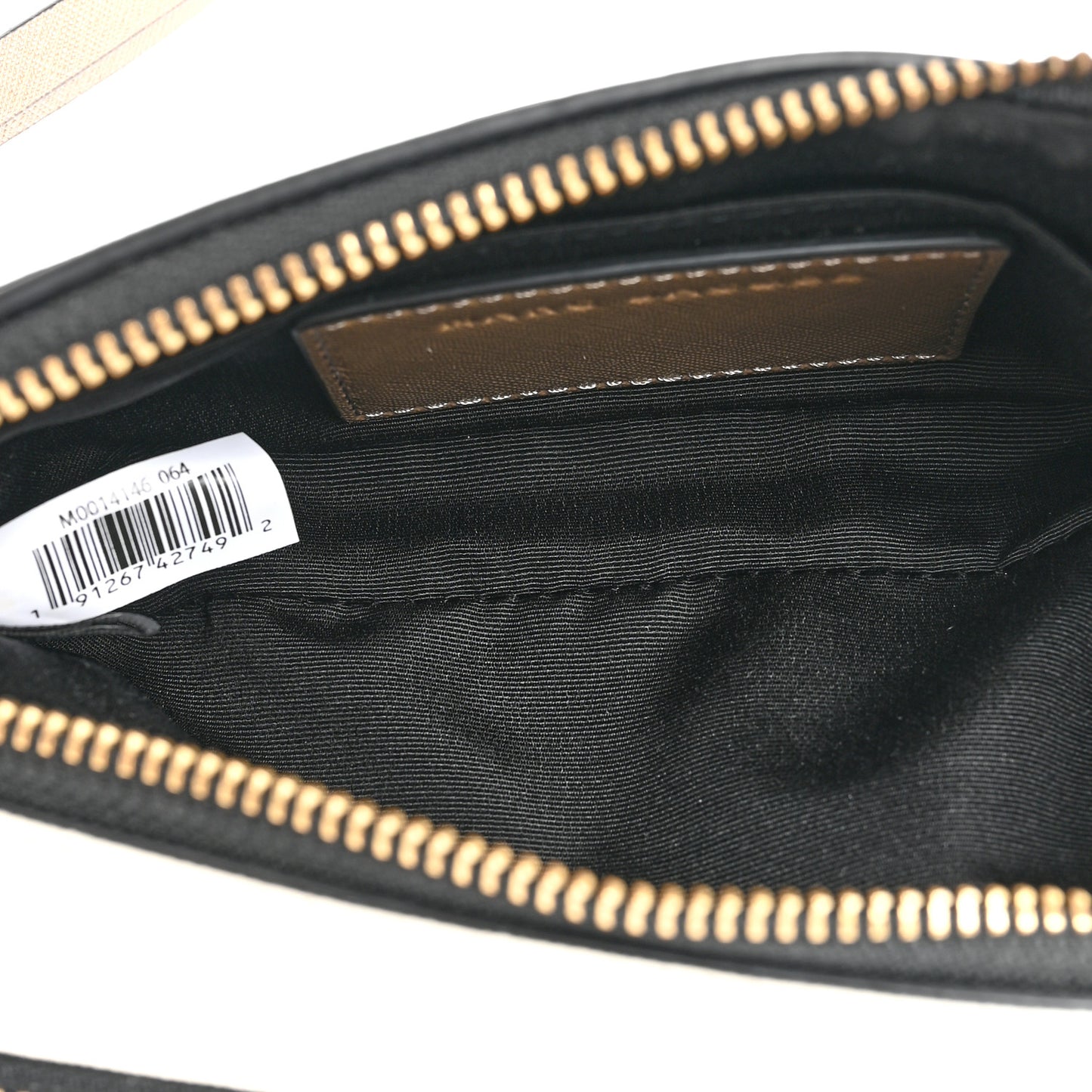 Saffiano Small Snapshot Camera Bag Sandcastle