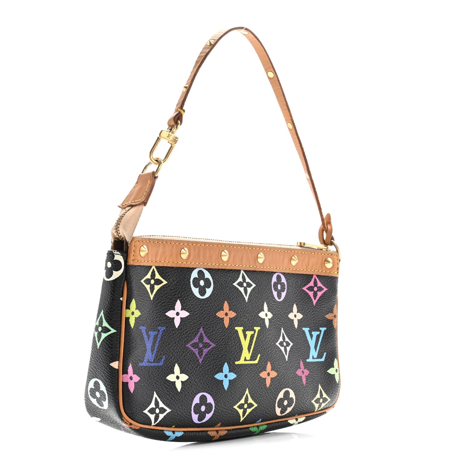 Louis Vuitton Monogram Multicolor Pochette Accessories Black 5 of 29