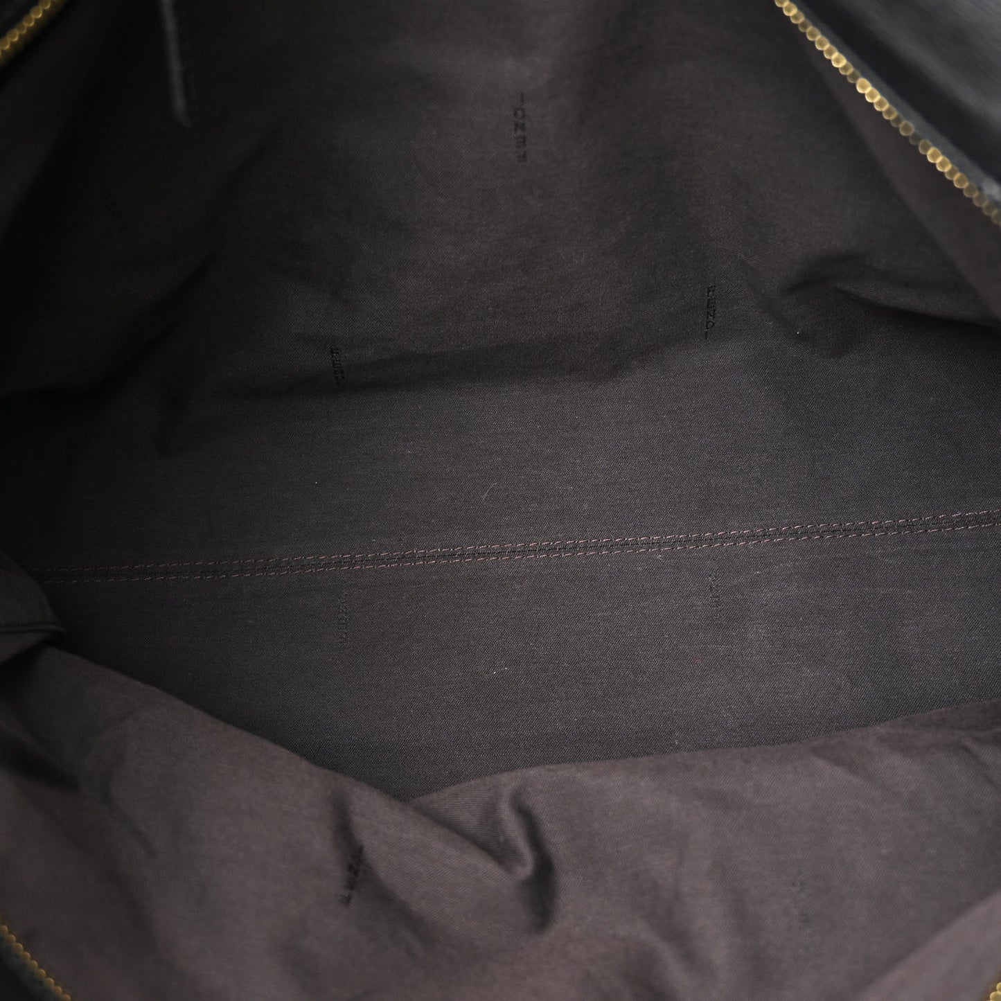 Zucca Vitello Elite Medium Roll Tote Tobacco Black