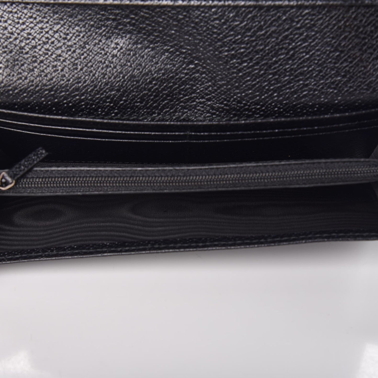 Calfskin Dandy New Chester Continental Flap Wallet Black