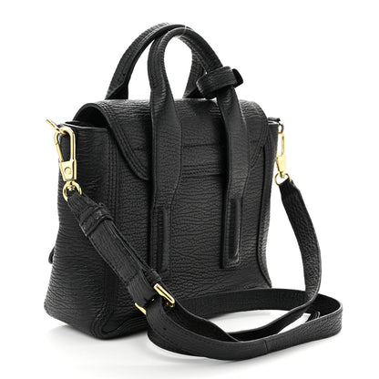 3.1 Phillip Lim Textured Calfskin Mini Pashli Satchel Black 3 of 11