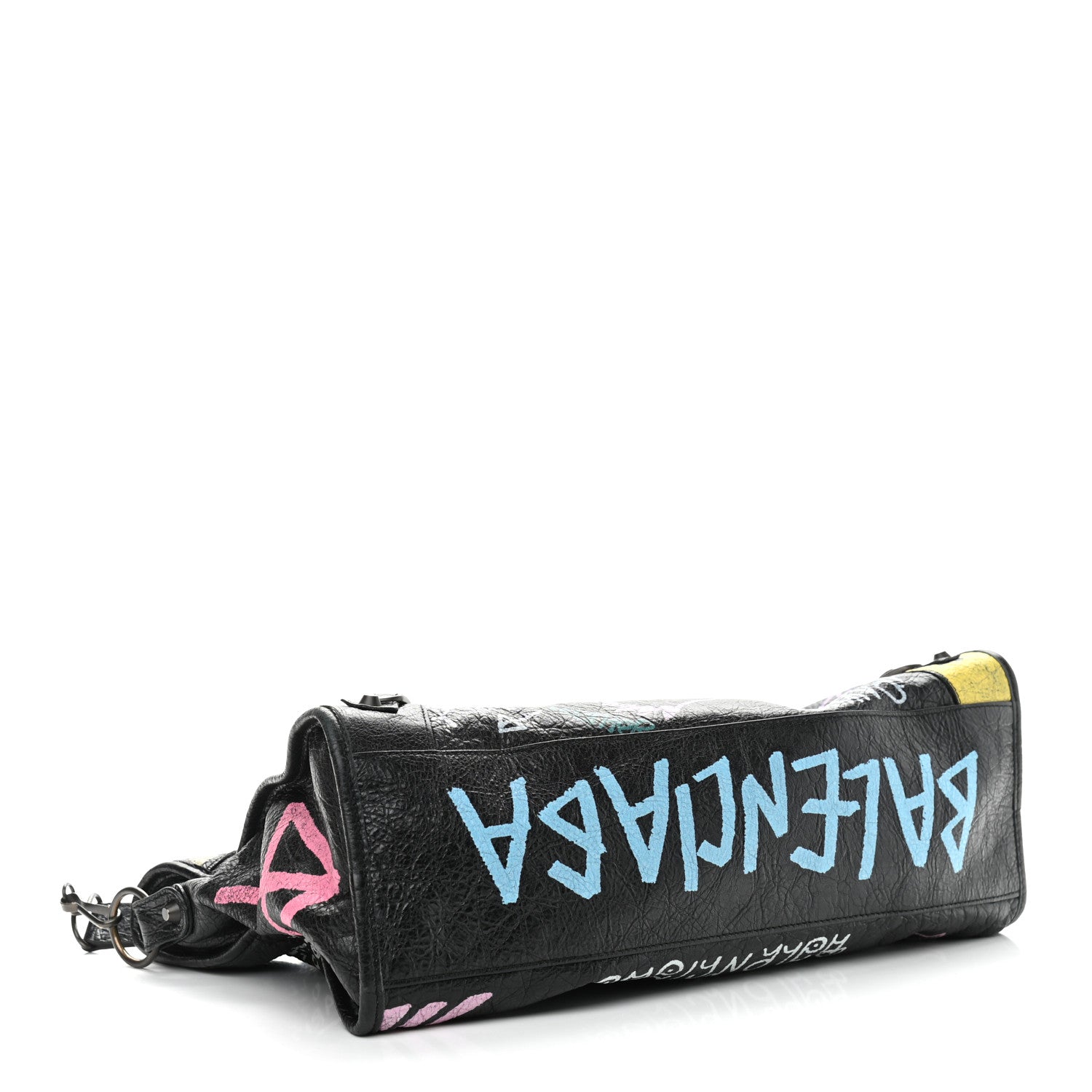 Balenciaga Agneau Graffiti All Over Classic Hardware City Black Multicolor 3 of 11