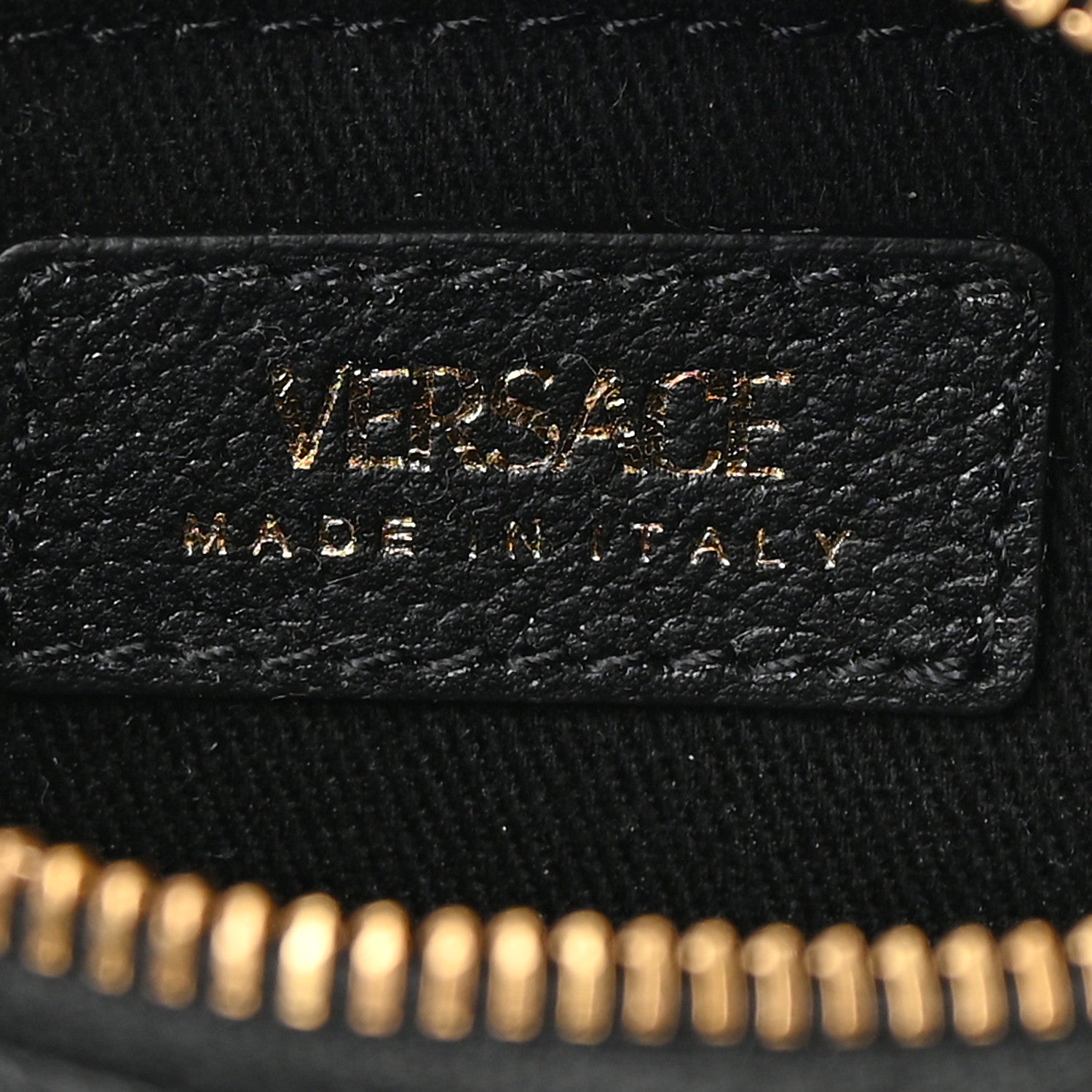 Versace Calfskin Mini La Medusa Chain Round Crossbody Bag Black 6 of 10