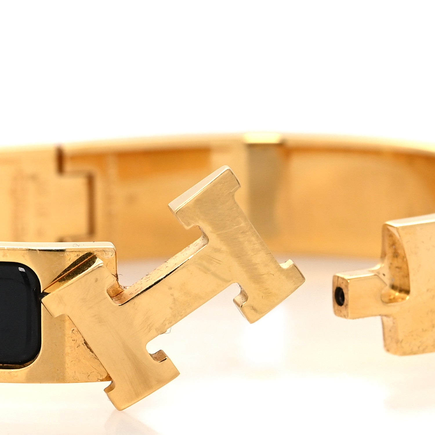 Hermes Enamel Narrow Clic Clac H Bracelet PM Black 4 of 5