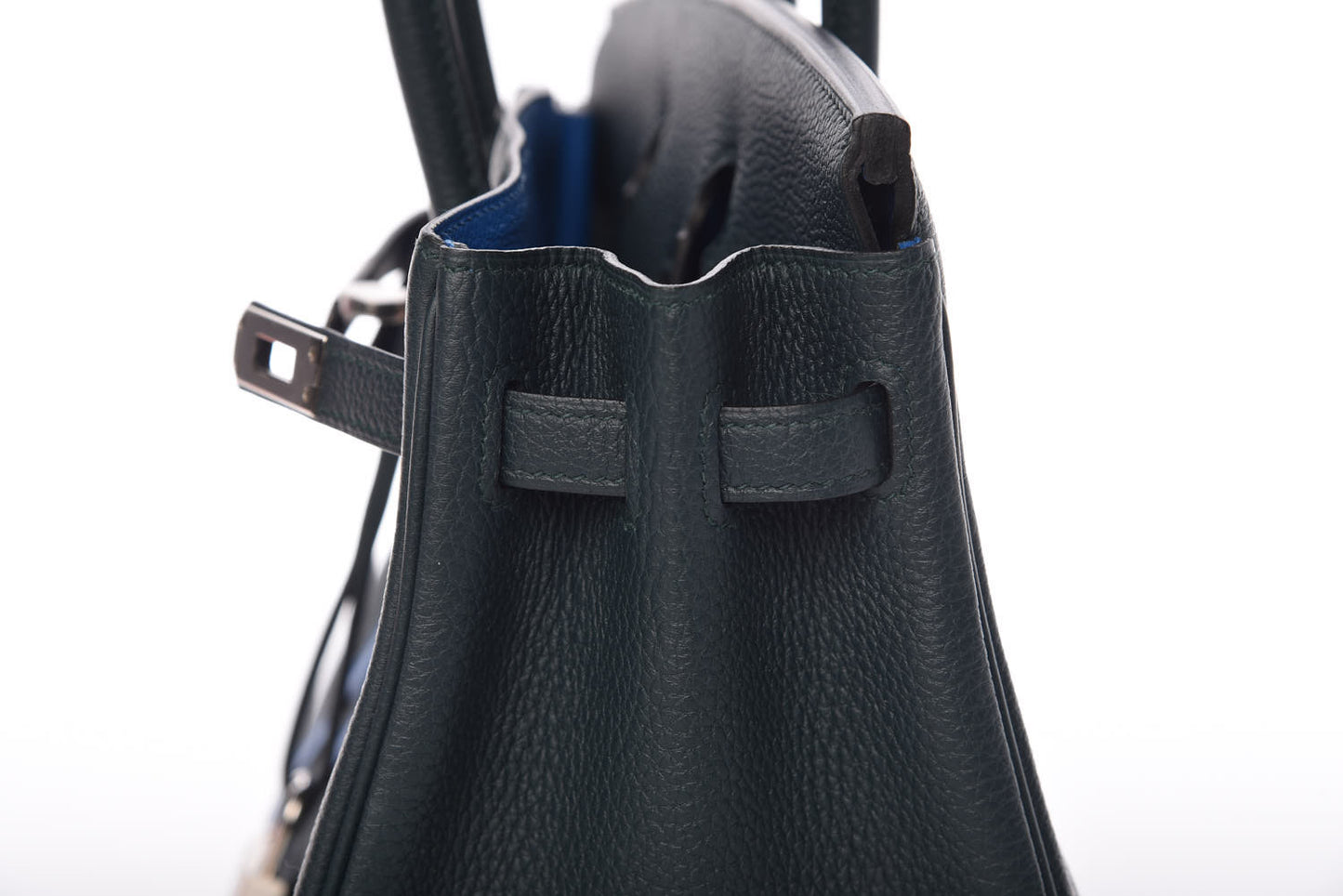 Togo Swift Officier Birkin 25 Vert Cypress Bleu Zellige