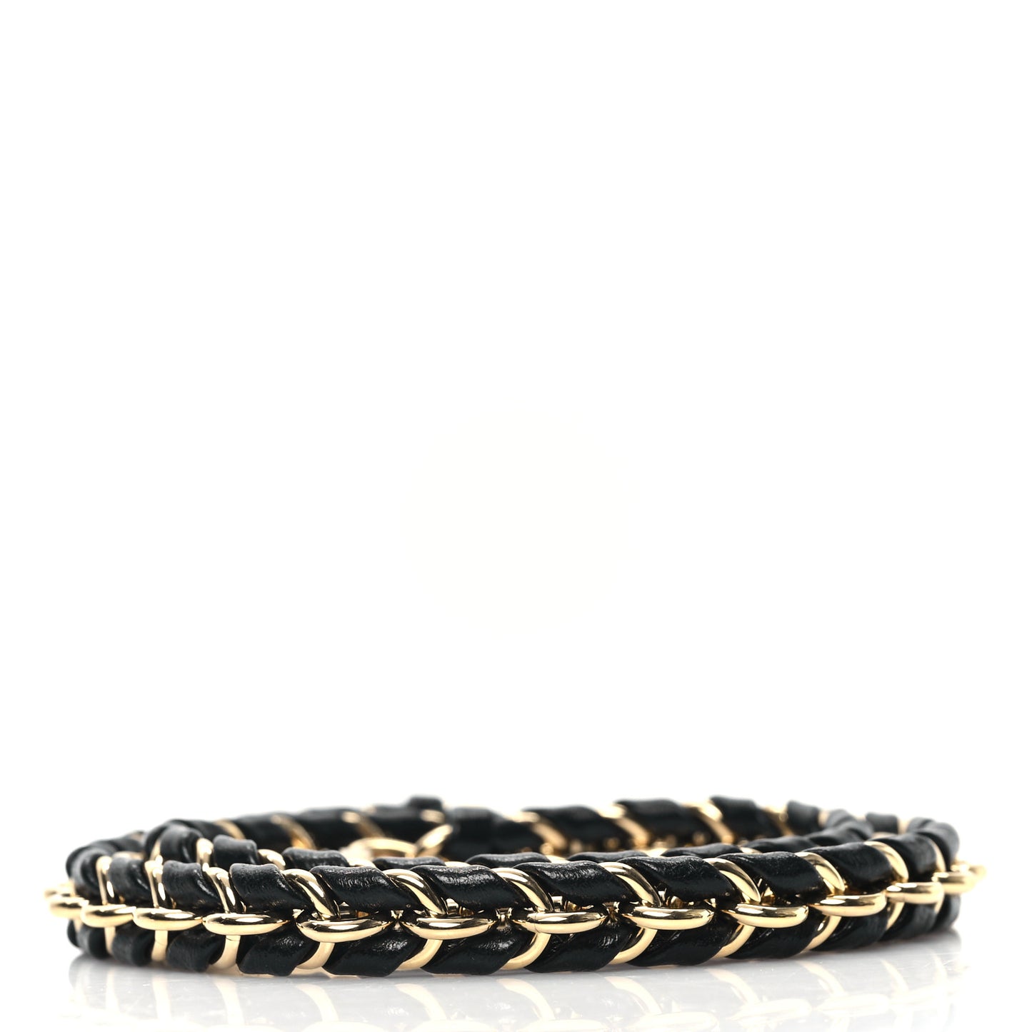 Calfskin Multi Pochette Chain Shoulder Strap Black Gold