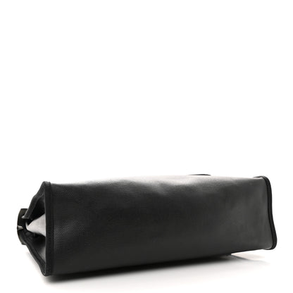 Hermes Toile H Berline Vache Hunter Herbag Zip PM 31 Black Ecru 4 of 12
