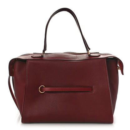 Celine Goatskin Smooth Calfskin Small Ring Bag Dark Ruby 1 of 14