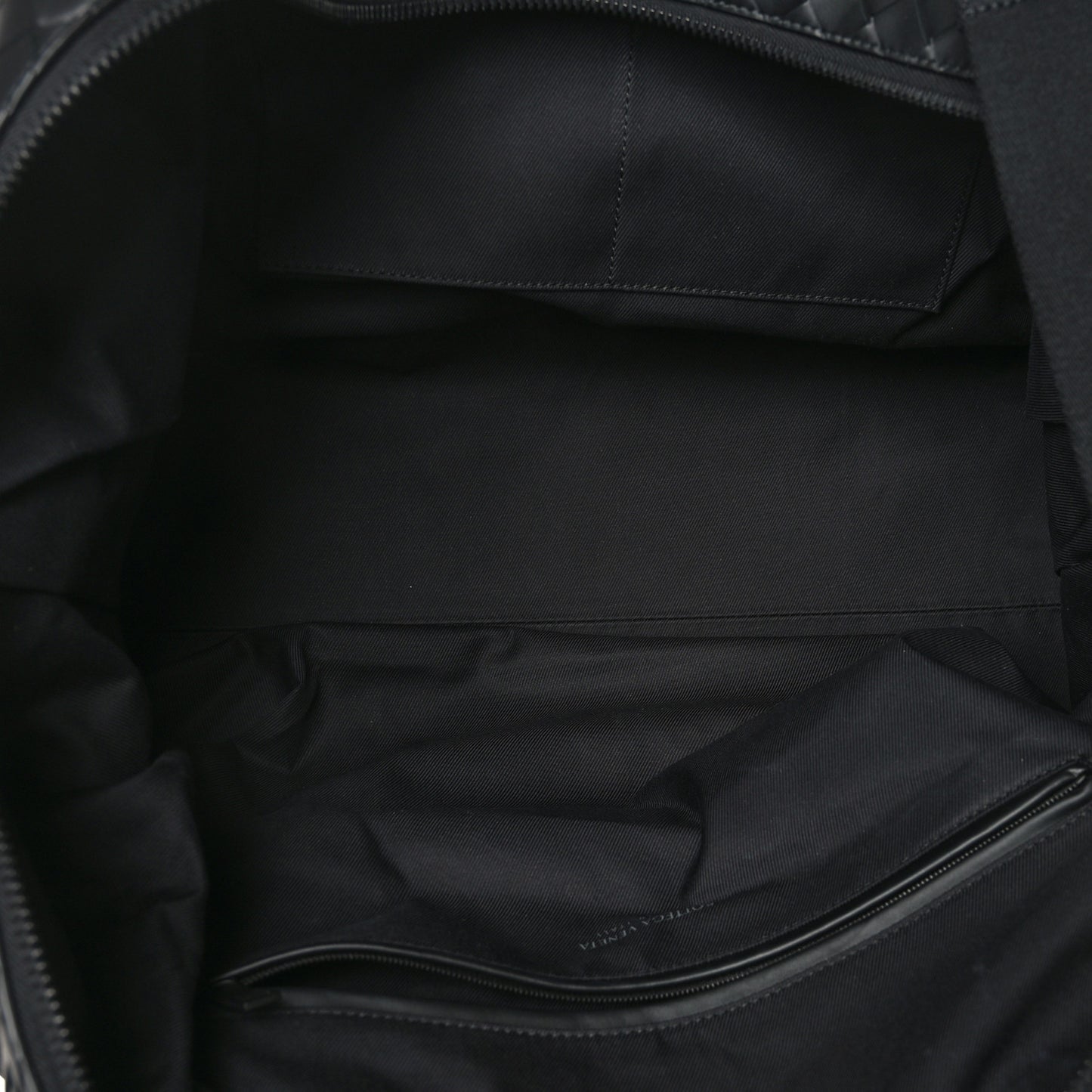 Nappa Intrecciato Travel Duffel Bag Black