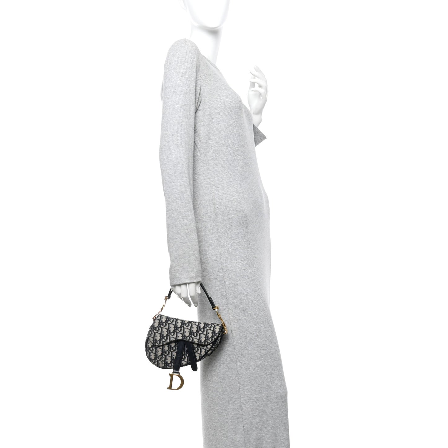 Oblique Mini Saddle Bag Blue